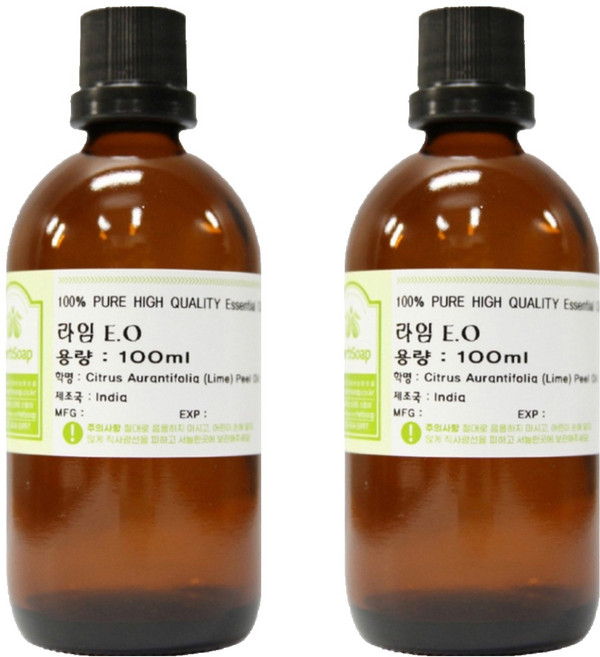 HerbSoap 100%原液芳香精油 青檸 100ml, Lime, 2個