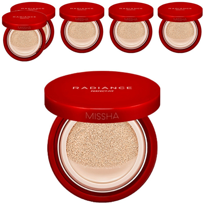 미샤 래디언스 퍼펙트핏 쿠션 15g, 21호 페어, 6개