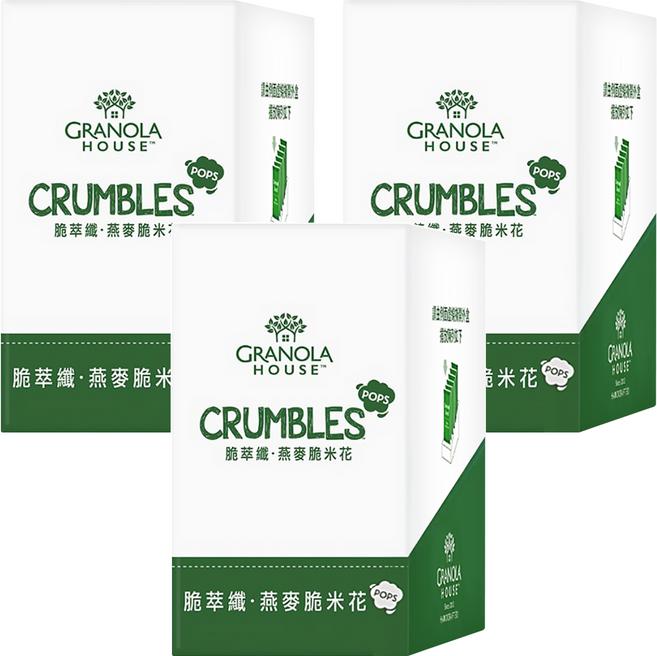 GRANOLA HOUSE 宴麥森林 脆米花 法式巧克力 6包, 192g, 3盒