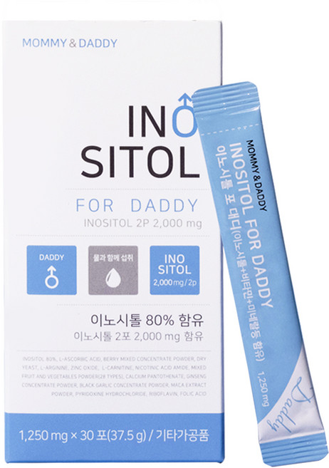 마미앤대디 이노시톨 포 대디, 1박스, 37.5g
