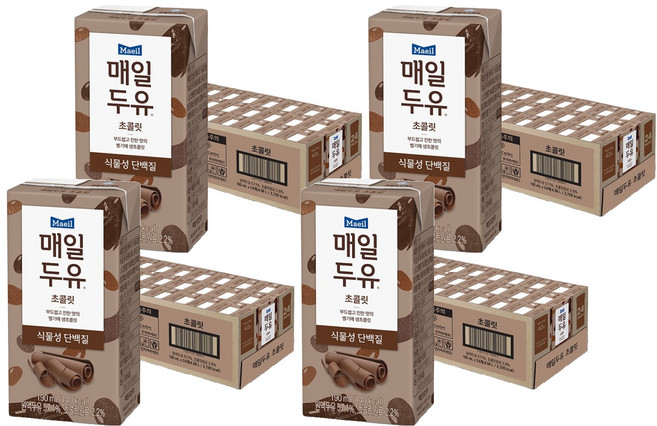 매일두유 초콜릿, 190ml, 96개