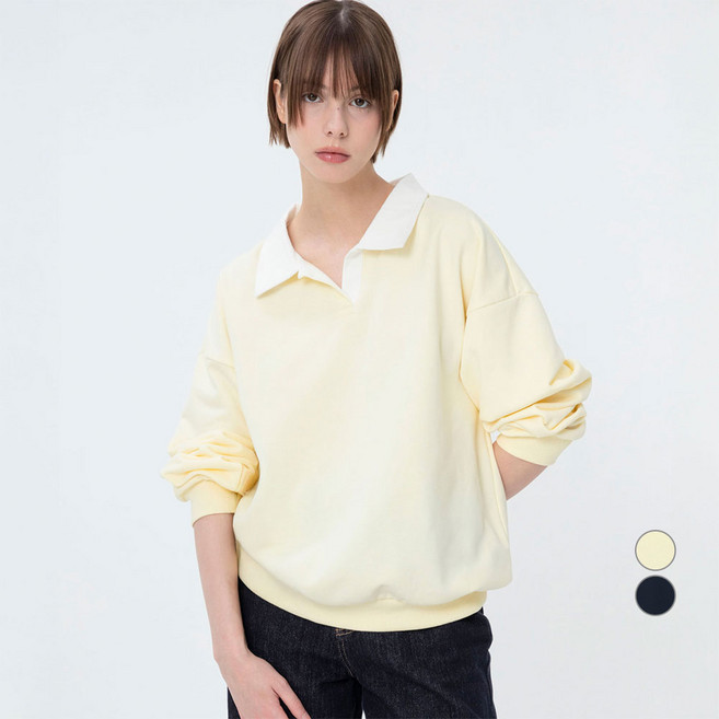 ELLE PARIS 럭비 맨투맨 스웻셔츠