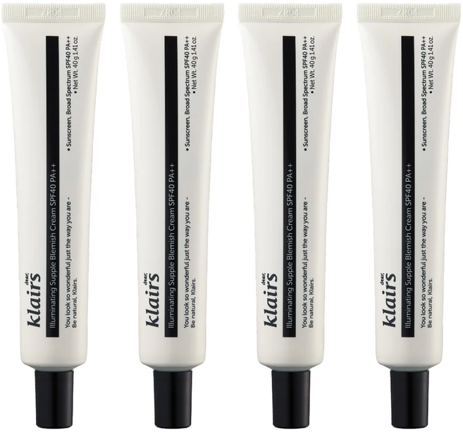 클레어스 일루미네이팅 서플 블레미쉬 크림 SPF40 PA++, 뉴트럴베이지, 40g, 4개 - 쿠팡