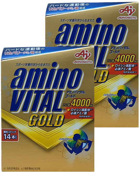 AJINOMOTO 味之素 黃金級胺基酸 bcaa amino vital 4.7g, 14包, 2盒