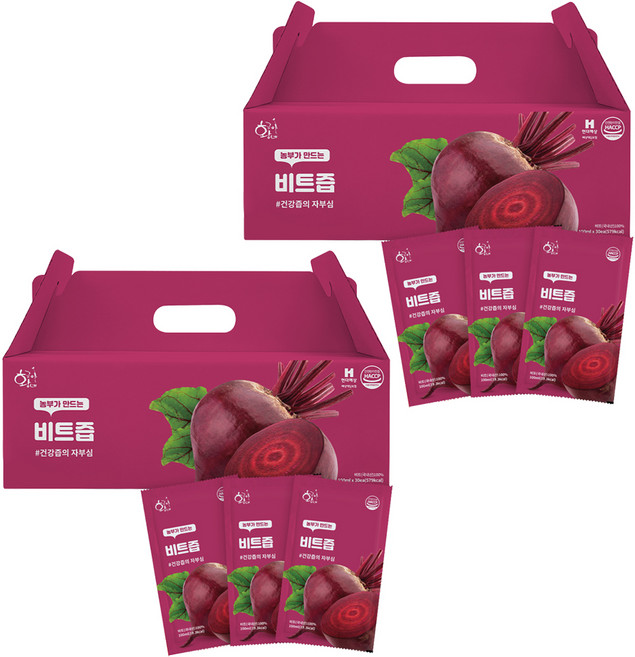 Hwanggeumine 甜菜汁即飲包, 100ml, 60包