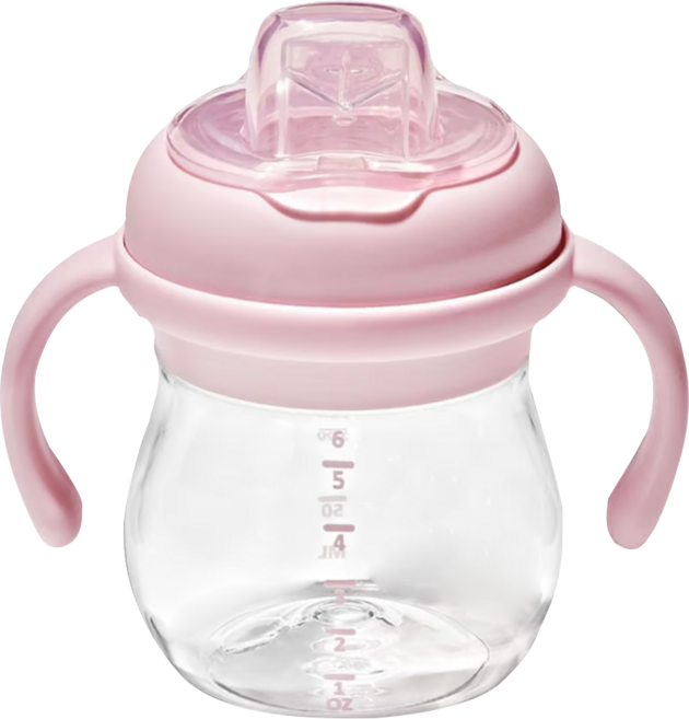 OXO tot 寶寶握鴨嘴杯 可拆卸手柄 200ml, 煙灰粉, 1個