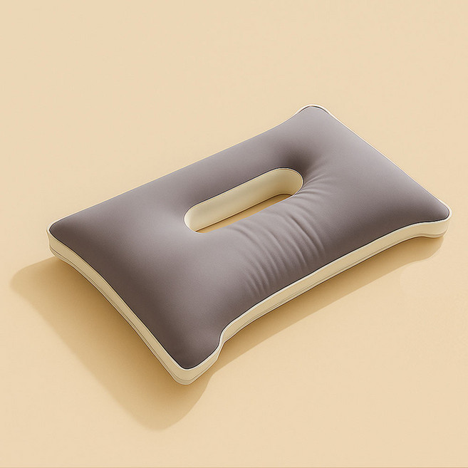 조은자리 목이 편하고 귀눌림 없는 홀릭 경추베개, 그레이, 1개