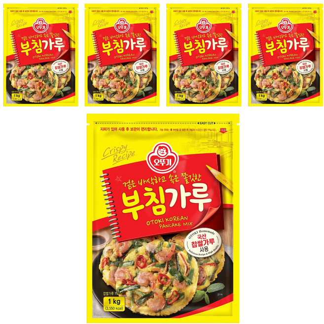 오뚜기 부침가루, 1kg, 5개
