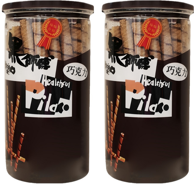 Healthful 黑師傅 捲心酥 巧克力, 200g, 2罐