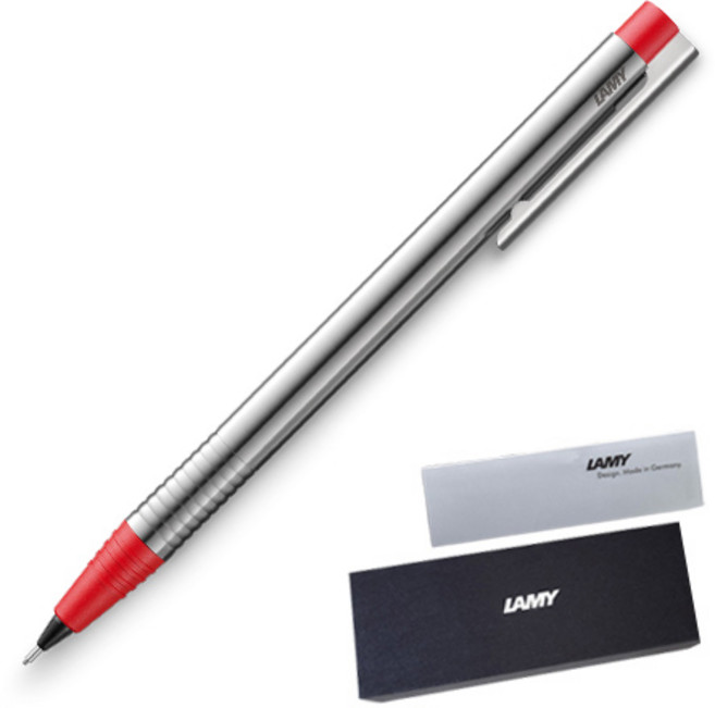 라미 로고 스틸샤프 105 레드 + 하드케이스 + 리플렛, 0.5mm, 1개