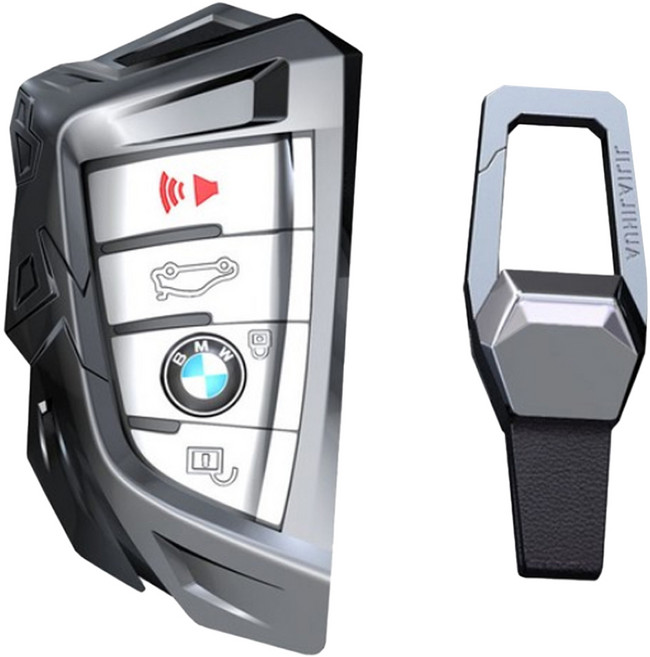 MD global 智慧鑰匙殼, 1 BMW新型全金屬鑰匙包, 金屬灰