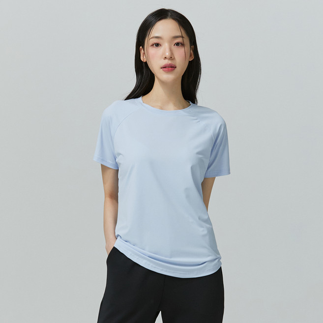 BLACKMONSTERFIT 女款涼感透氣涼爽基本款輕量訓練短袖T恤