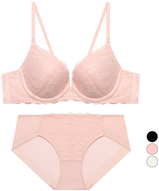 트라이엄프 여성용 레이스 브라 팬티 세트
