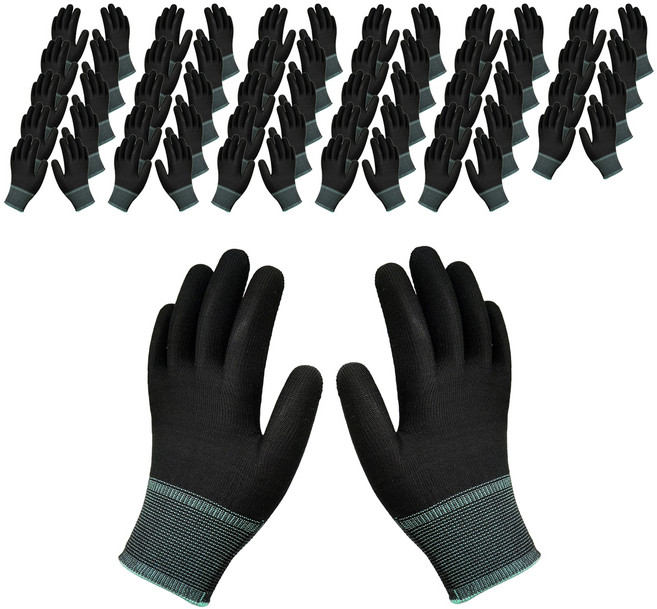 신정글러브 클로버 내피장갑 M, 블랙, 30세트