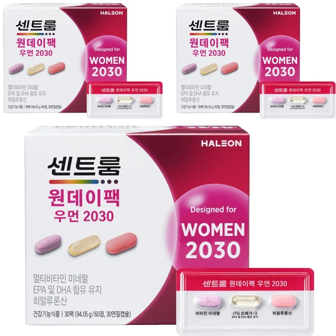 센트룸 원데이팩 우먼2030, 30회분, 3개 - 쿠팡