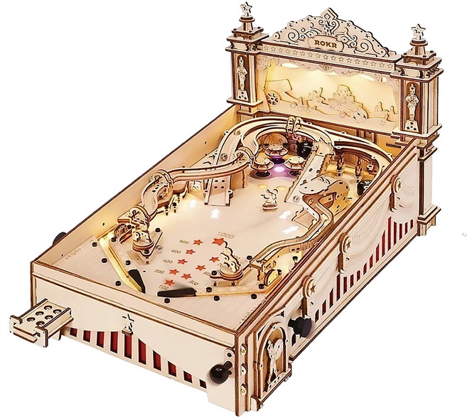 ROKR 立體木製組裝模型 3D 彈珠台 EG01, 1個