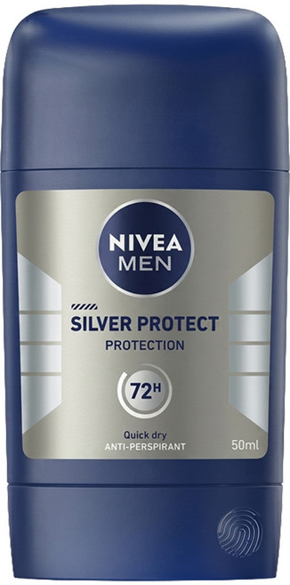 NIVEA 妮維雅 MEN 男士止汗爽身乳膏Pro升級版 極限動力 銀炫魅力, 50ml, 1瓶