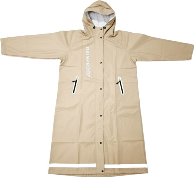 時尚速乾輕量風雨衣, 奶茶色