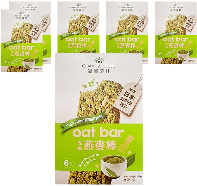 GRANOLA HOUSE 宴麥森林 燕麥棒 玄米抹茶, 32g, 36包