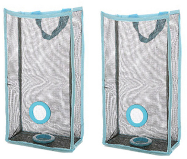 앤티스 주방용품 통기성 비닐봉투 큰 정리함, 블루, 2개