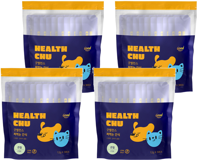 굿밸런스 반려동물 짜먹는 간식 30p, 산양유, 360g, 4개