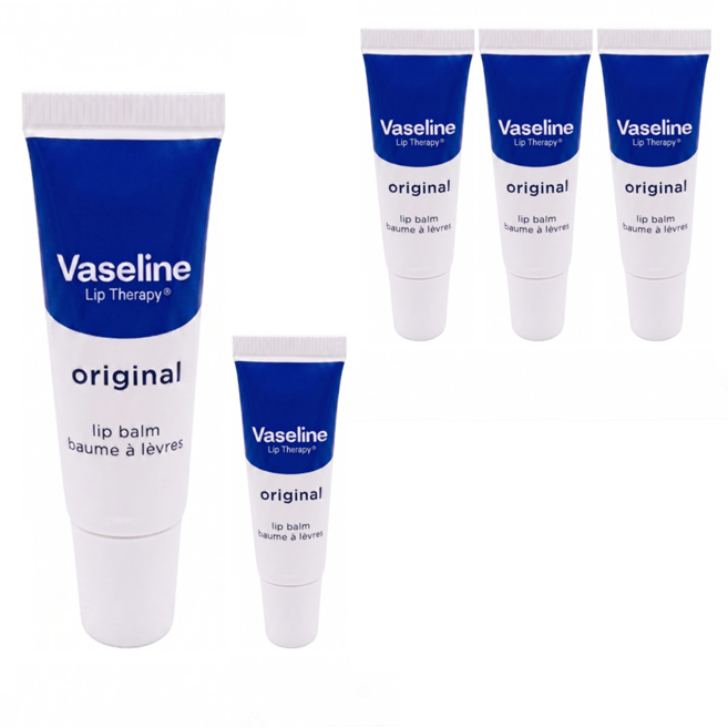 Vaseline 凡士林 護唇膏, 5條, 10g