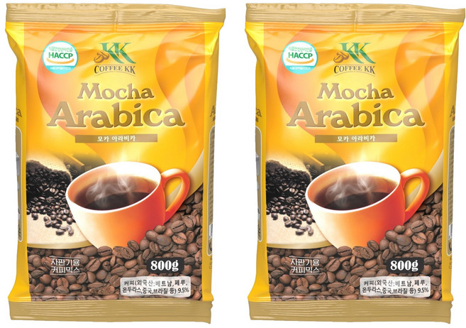 커피케이케이 모카 아라비카 자판기용 커피믹스, 800g, 1개입, 2개