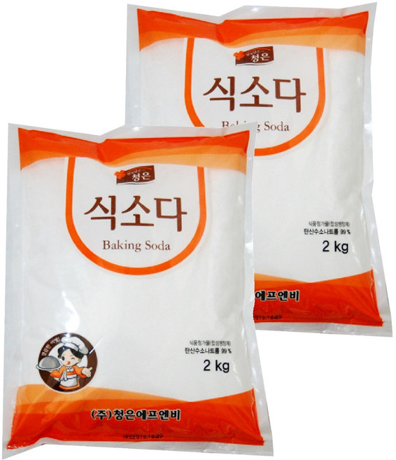 Cheongeun F&B 食用蘇打, 2kg, 2個