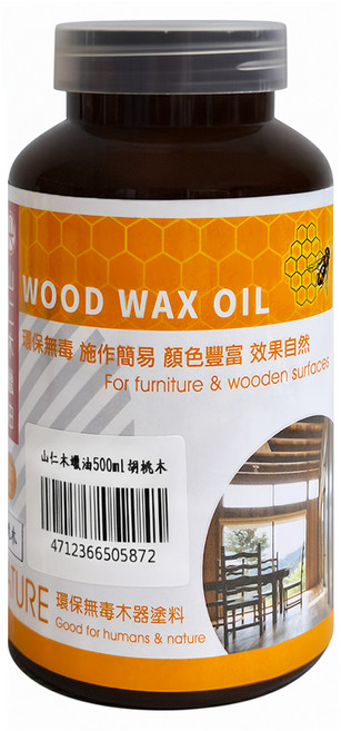 木蠟油 胡桃木 500ml, 1罐