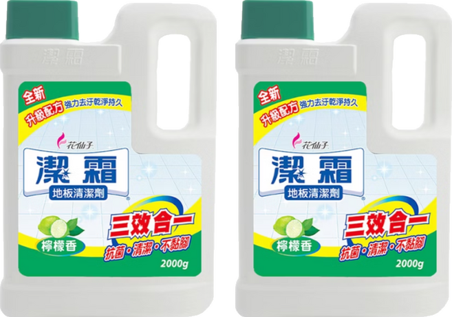 farcent 花仙子 潔霜 地板清潔劑 檸檬香, 2kg, 2瓶