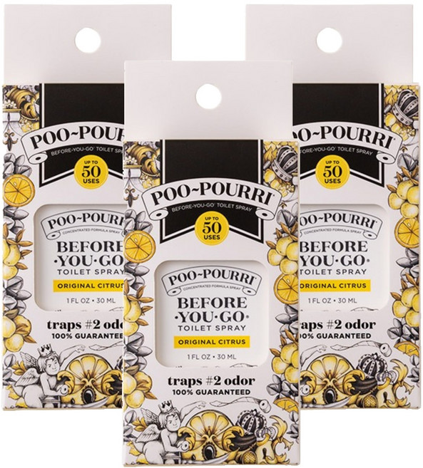 푸리 토일렛 퍼퓸 오리지널시트러스 포켓형 본품, 30ml, 3개, 오리지널 시트러스