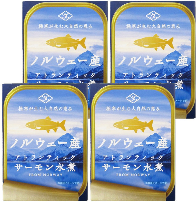 Choshita 田原挪威鮭魚水煮罐, 90g, 4罐