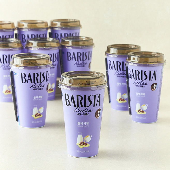 바리스타룰스 돌체 라떼, 325ml, 10개