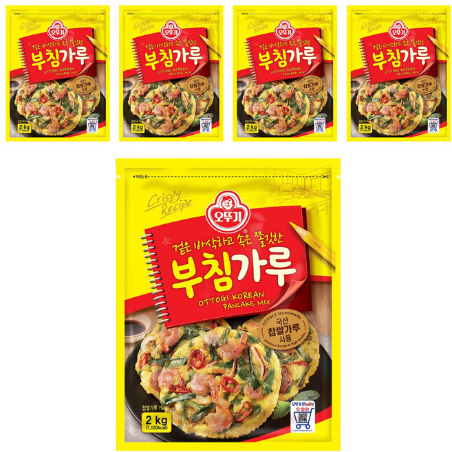 오뚜기 부침가루, 2kg, 5개