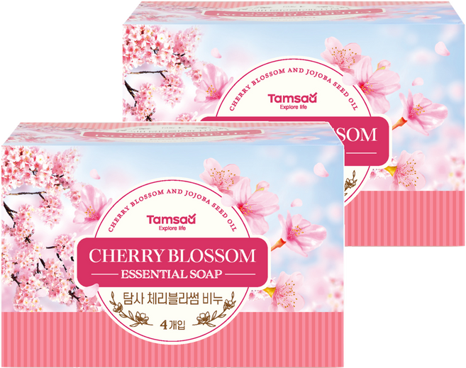 Tamsaa 香皂 櫻花香, 90g, 8個