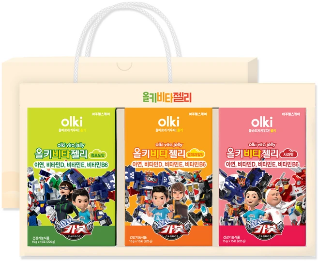 올키 비타젤리 3종 세트, 1개, 225g - 쿠팡