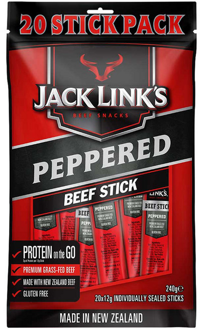잭링크스 비프 스틱 페퍼드 육포, 240g, 1개