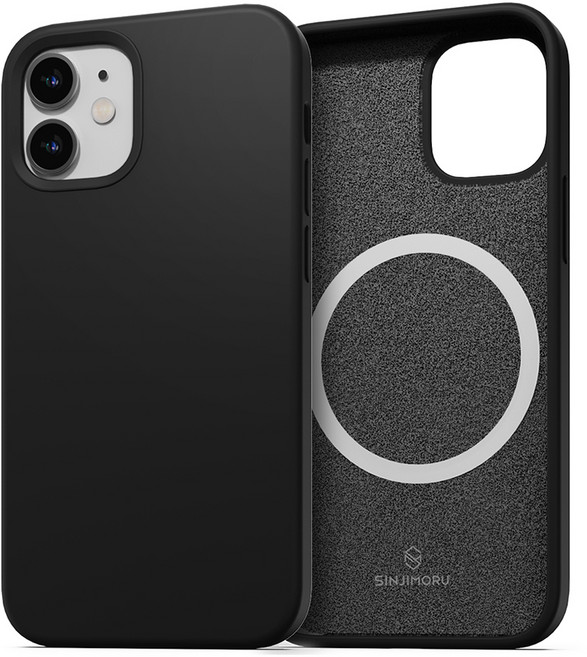 신지모루 맥세이프 호환 소프트그립 실리콘 컬러 휴대폰 케이스