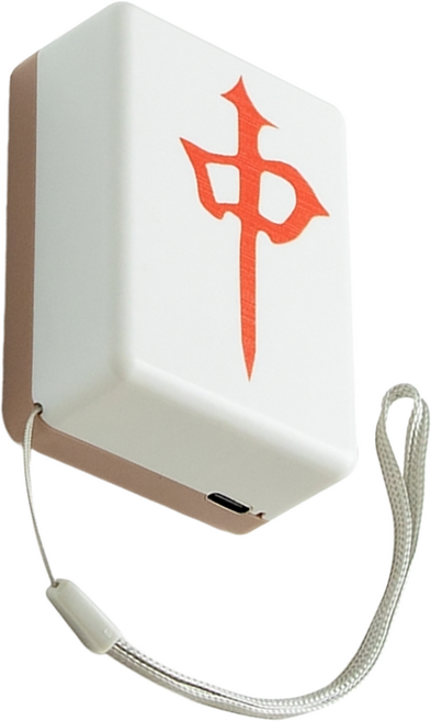 aibo 麻將造型 USB充電式 USB-23T1 暖蛋, 紅中 白色