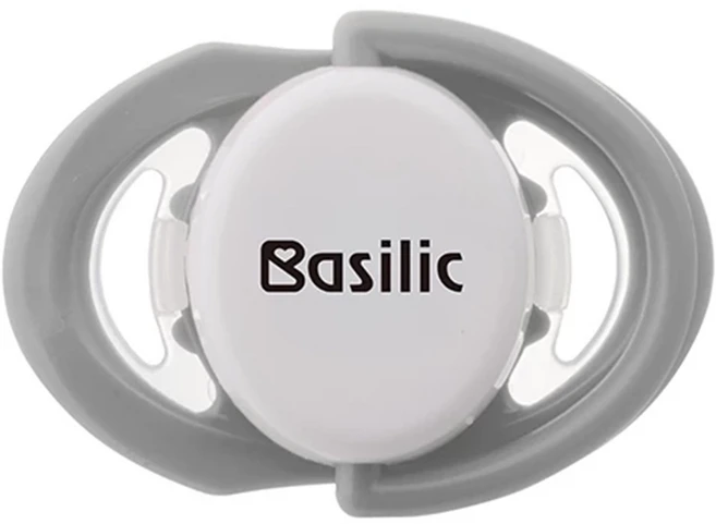 Basilic 貝喜力克 櫻桃型安撫奶嘴 D143720, M(6個月以上), 存在主義 灰色, 1個