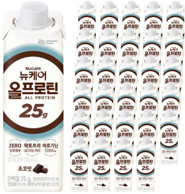 뉴케어 올프로틴 초코맛, 245ml, 72개