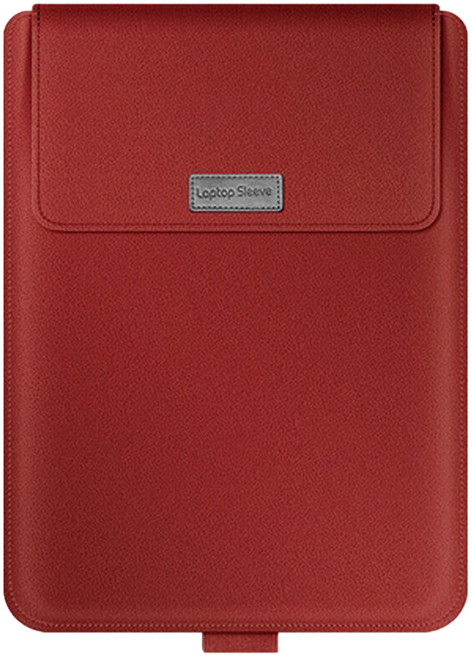 LESTAR 超薄防水可折疊3折支架筆電包/內膽包4件組 通用款 15/16吋適用, 紅色, 1組