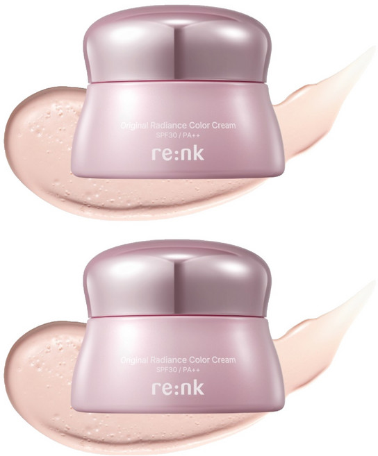 Re NK Original光彩Color Cream光澤霜7 SPF30 PA++, 2個, 粉色