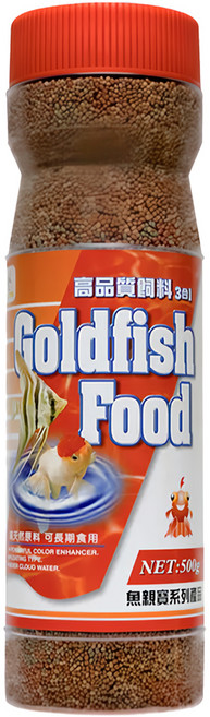 AQUAFUN 水之樂 高品質飼料3合1 小粒, 500g, 1罐