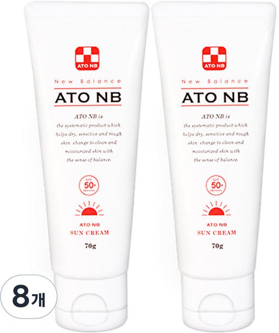 아토엔비 유아선크림 SPF50+ PA++++, 70g, 8개