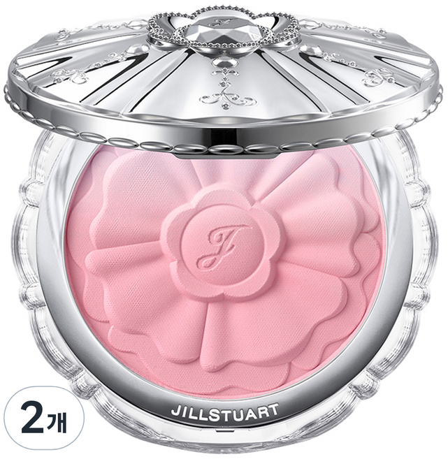 JILLSTUART 粉彩花瓣霧面腮紅盤, 04 dressed peony, 2個