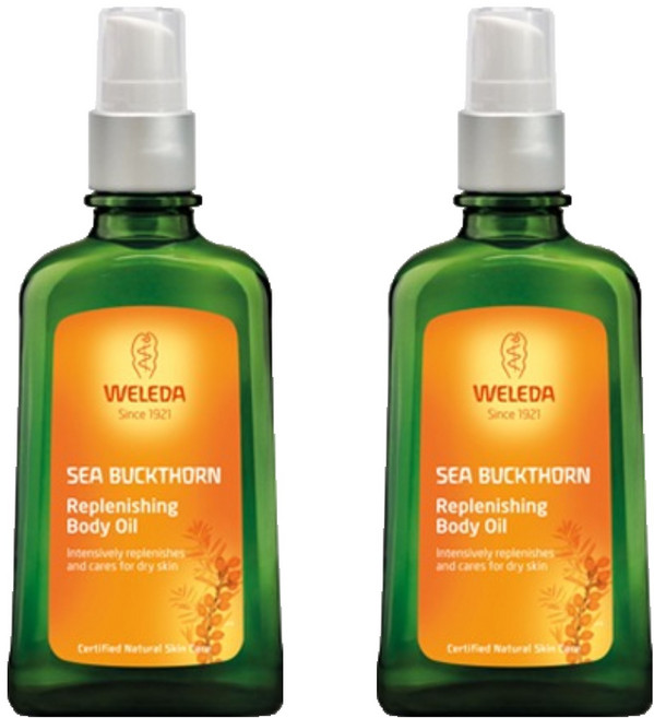 WELEDA 薇蕾德 沙棘補充身體油, 100ml, 2個