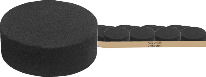 Axis 艾克思 家俱防震消音防刮EVA加厚墊片 圓形, 27個