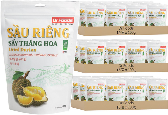 Dr.Foods 榴槤乾, 45個, 100g