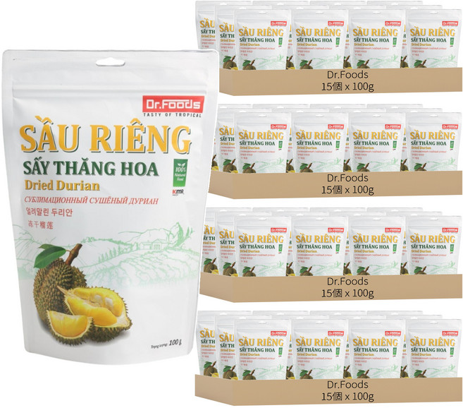 Dr.Foods 榴槤乾, 60個, 100g